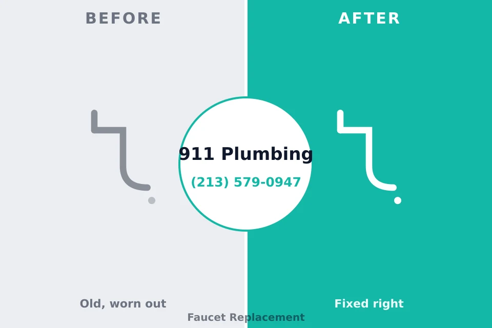 Before and after: plumbing company Hyrum, UT